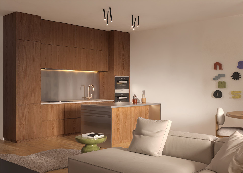 Дизайн-проект двухкомнатной квартиры с яркими акцентами