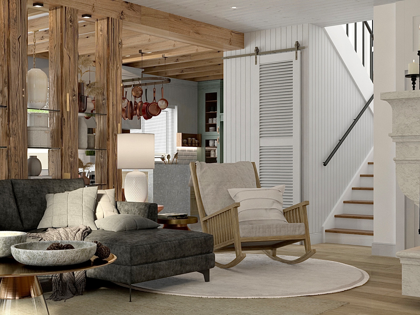 Дизайн загородного дома в Санкт-Петербурге.