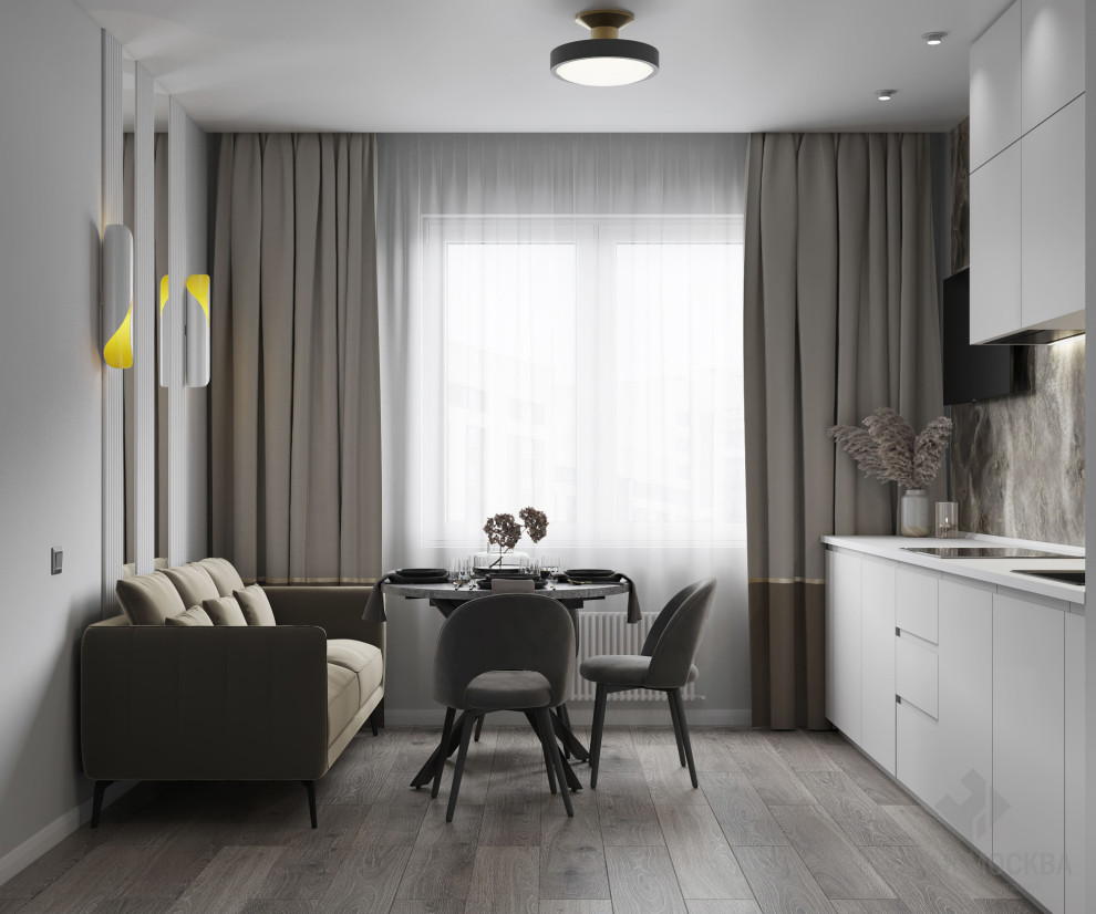 Дизайн-проект трехкомнатной квартиры ЖК "Лучи"