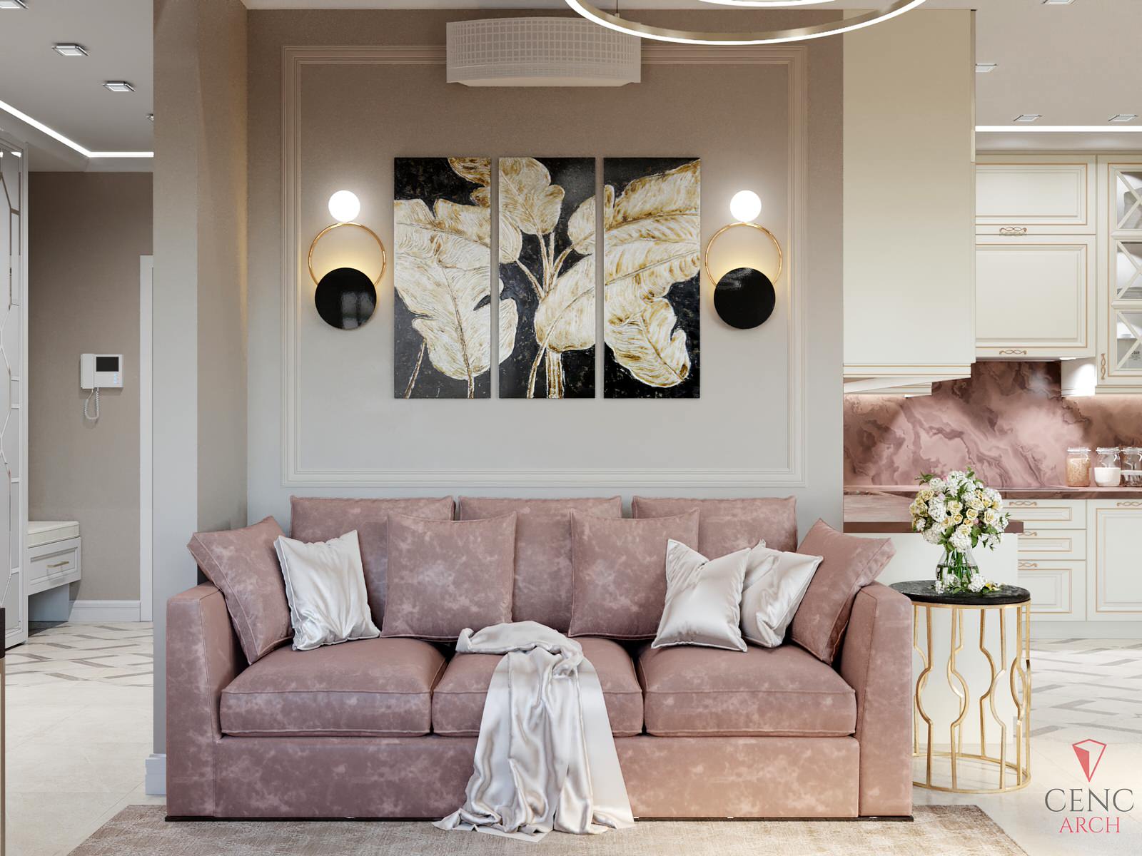 3d визуализация квартиры по дизайн проекту