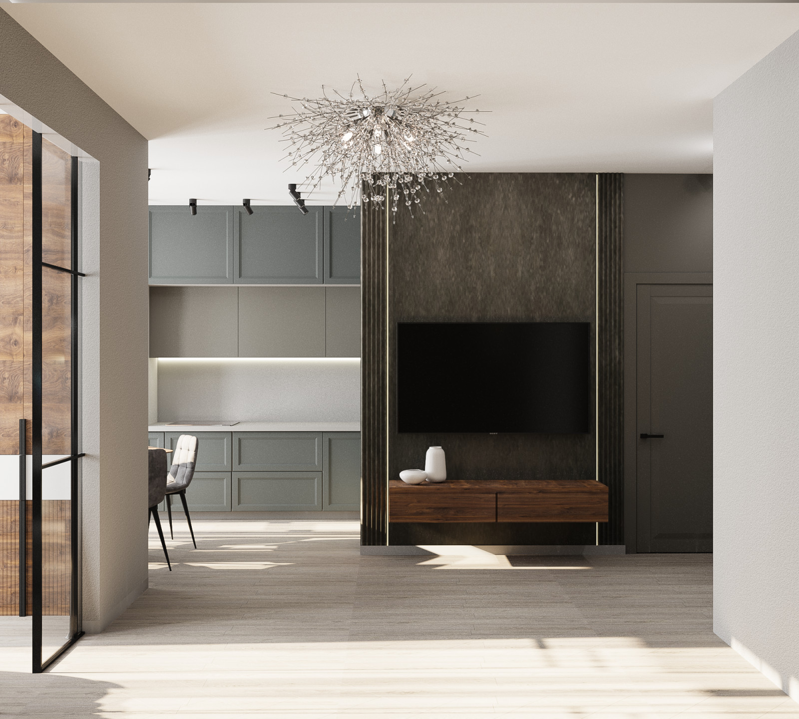 Обложка проекта: однокомнатная квартира для 2 членов семьи