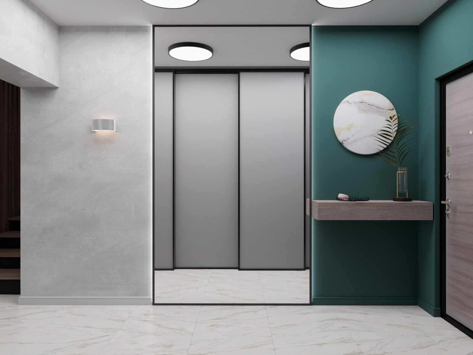 Обложка проекта: Прихожая и коридор в загородном доме. Кемеровская обл.