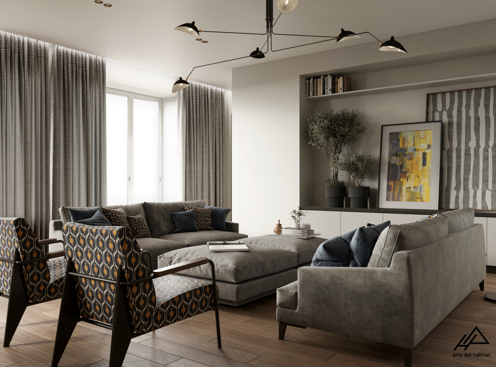 Dark modern interior in MSK