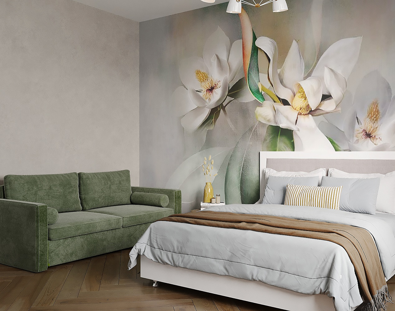 Обложка проекта: Яркая гостевая в загородном доме