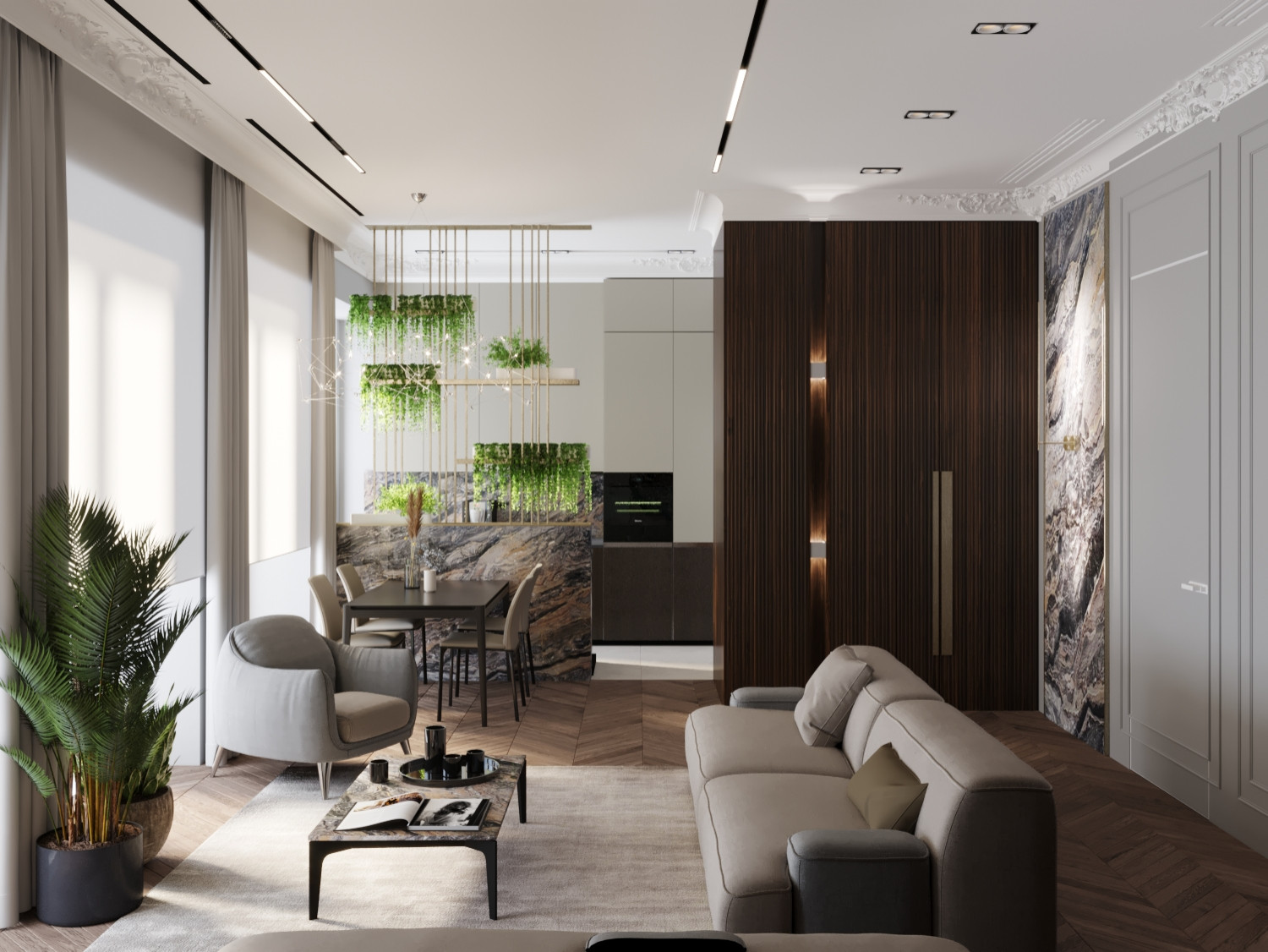 Обложка проекта: ЖК Садовые Кварталы 108 кв .м