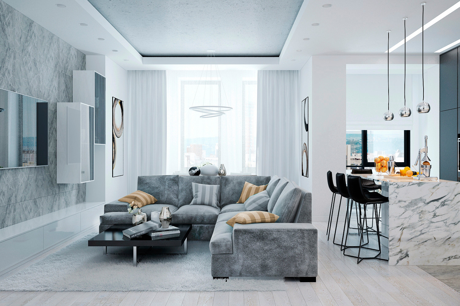 Квартира. Москва. 115 кв.м. ЖК Квартал 38А. Современный стиль.