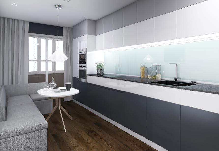 Кухня в 3к.кв ЖК “Новый Оккервиль“