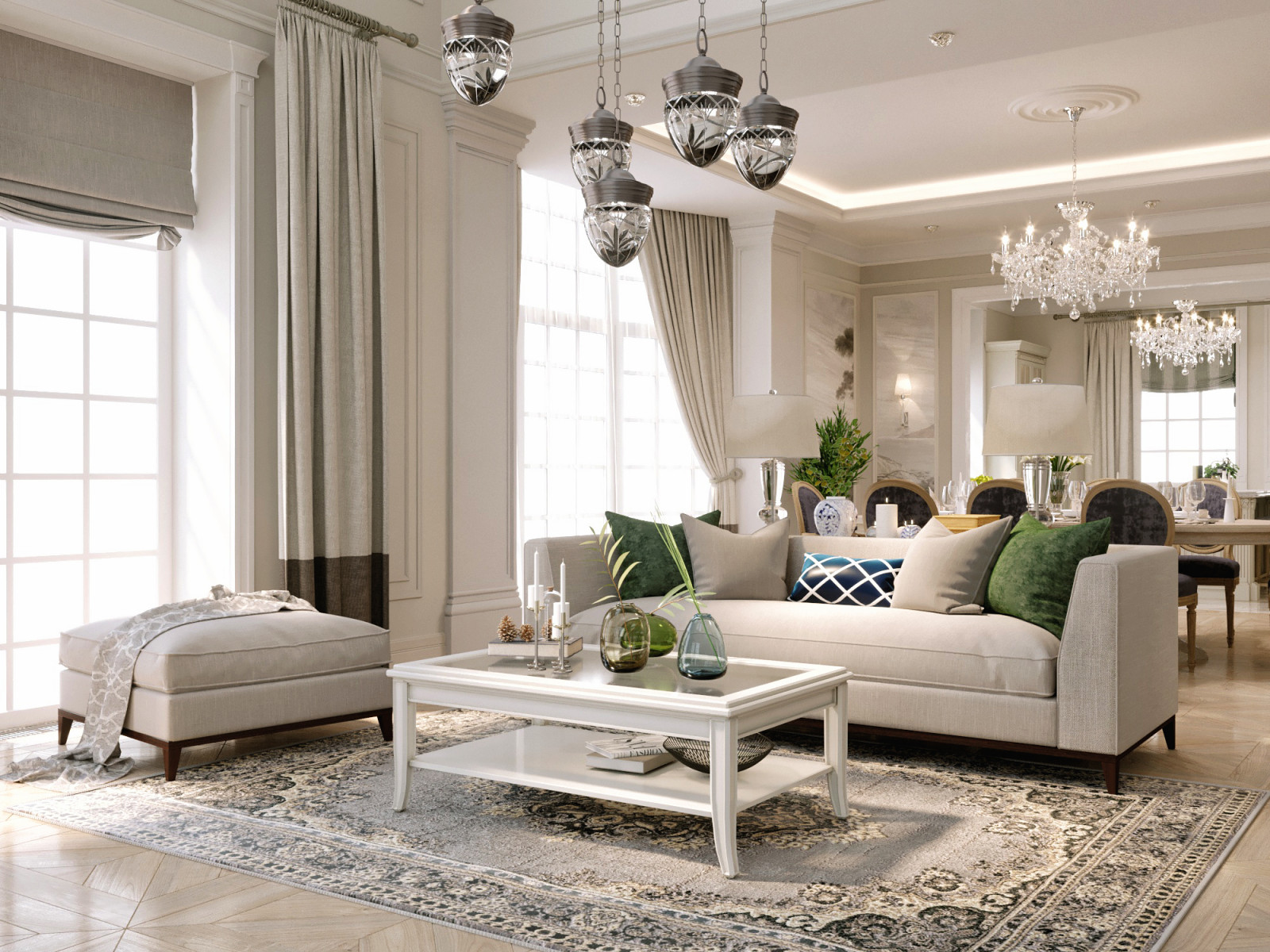 Обложка проекта: Загородный дом в классическом стиле 370 м.кв