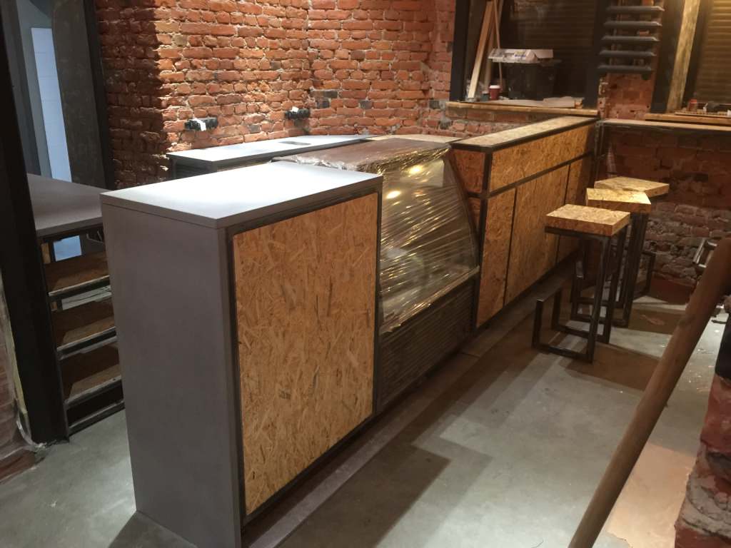 Барная стойка и мебель в кофейню "БУДУКОФЕ"