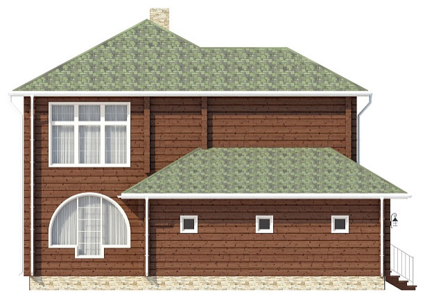 Обложка проекта: Дом с зимним садом | Клееный брус | Пегас 243