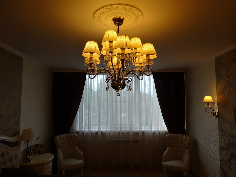 Благородная классика. Загородный дом. Элемент спальни.