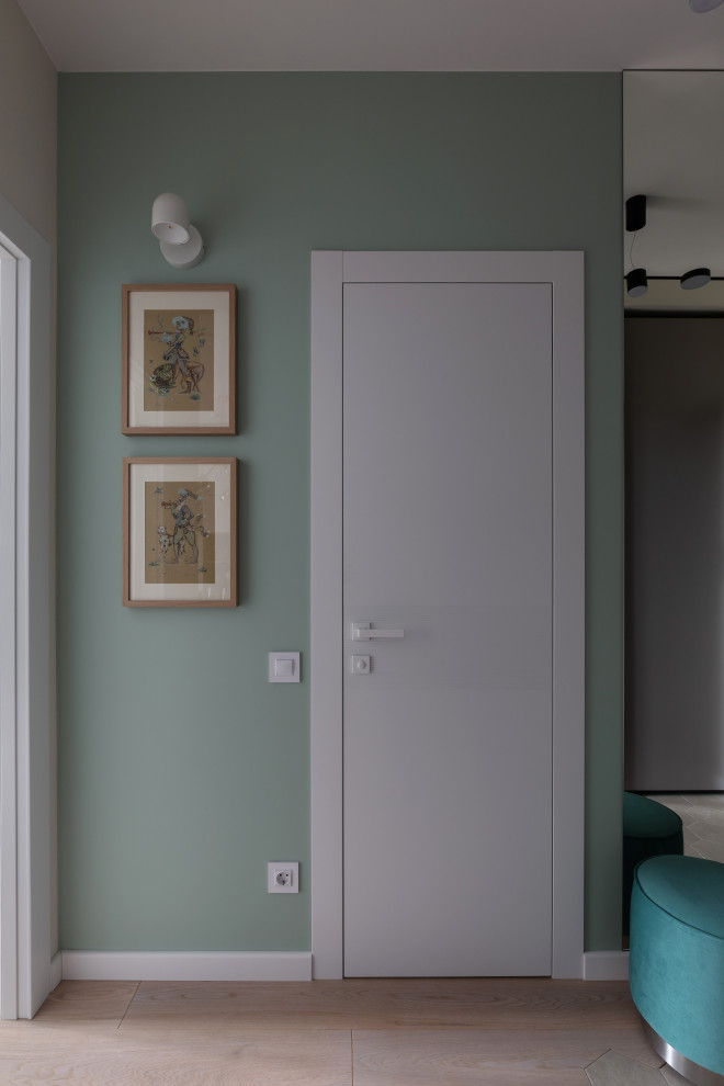 Обложка проекта: Однокомнатная квартира в бирюзовых тонах