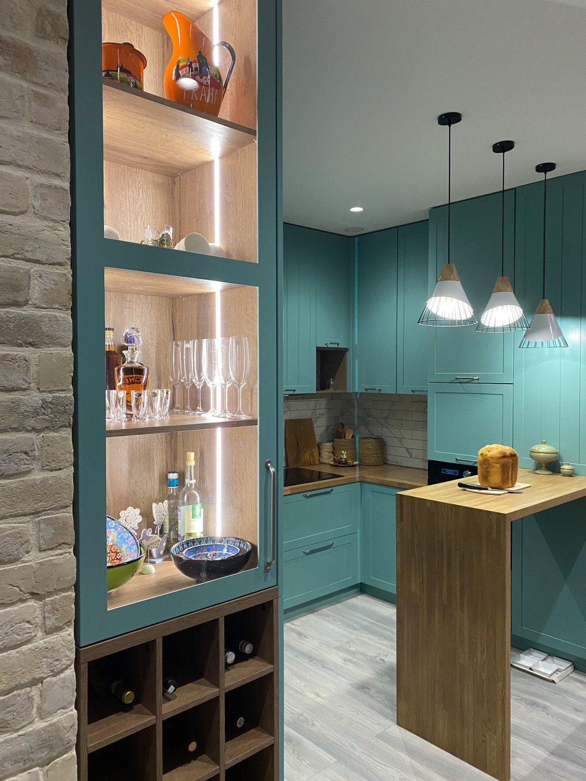 П-образная Кухня в стиле «Прованс»