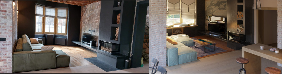 Проект пристройки кухни-гостиной к дому (визуализация и реализация)