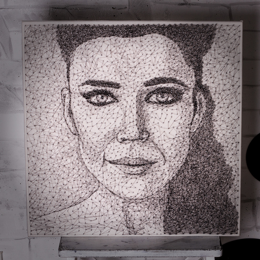 Портреты по фото в стиле стрингарт