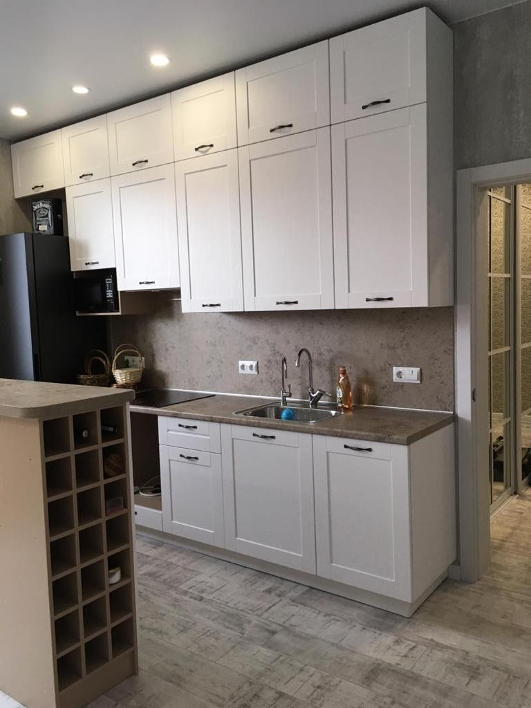 Обложка проекта: Кухня с барной стойкой. Кемерово, Московский пр-т, 8к1