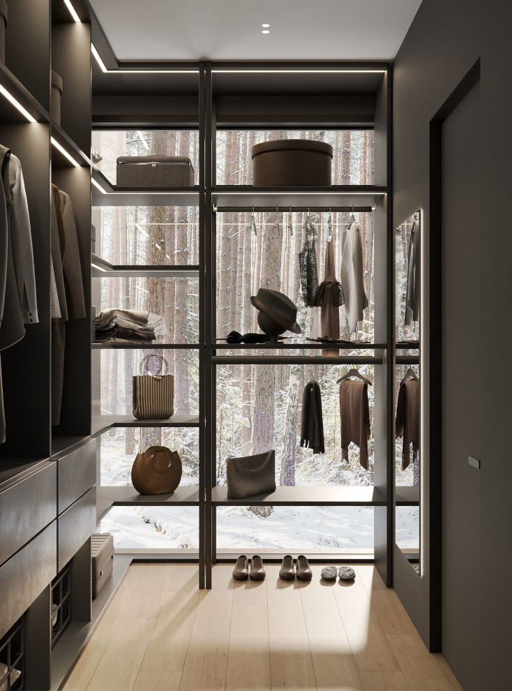 Темный минимализм в коттедже