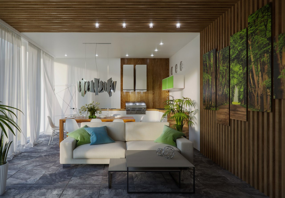 Обложка проекта: Летняя кухня и баня