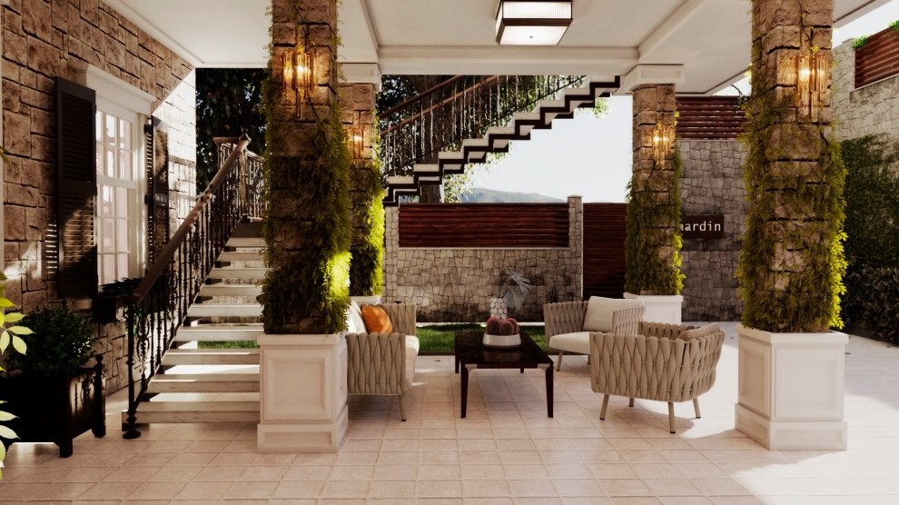 Реновация эстерьера частного отеля