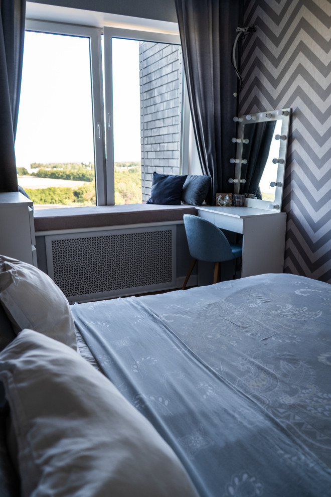 Дизайн интерьера спальни для квартиры в ЖК Русский авангард