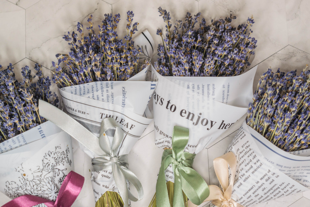 Букеты из лаванды