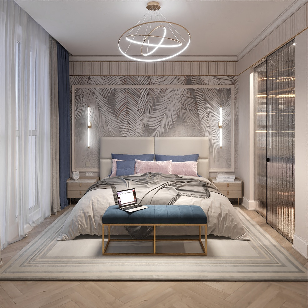 Обложка проекта: КВАРТИРА В НЕОКЛАССИЧЕСКОМ СТИЛЕ