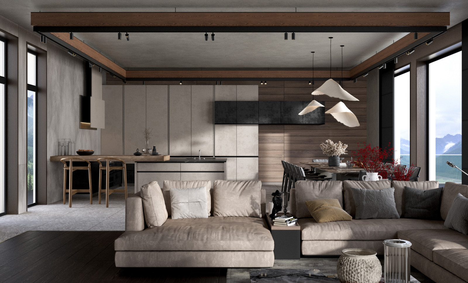 Интерьер дома в Крыму по проекту студии Пейковых