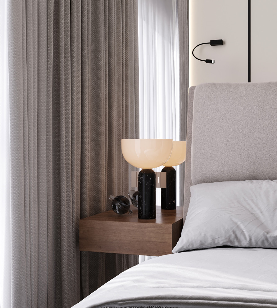 Обложка проекта: Спальня в ЖК Метрополия