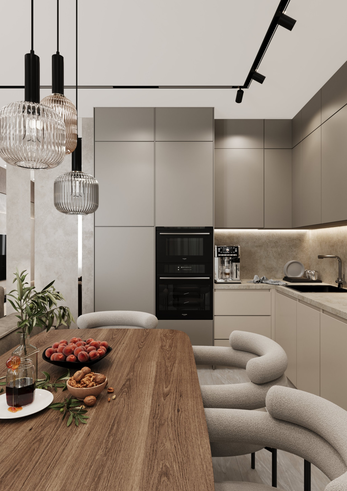 Дизайн-проект квартиры Жк «Вишневый сад» в г. Хабаровск