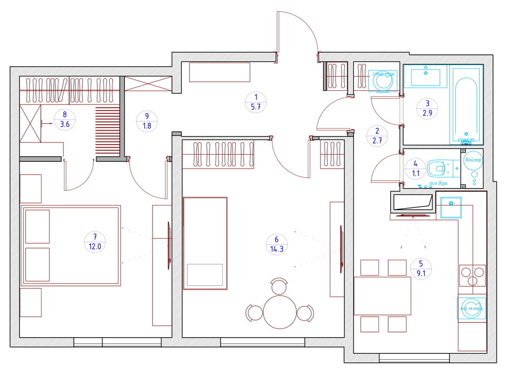 В гостях: Строгая квартира, но с радугой и вигвамом в детской
