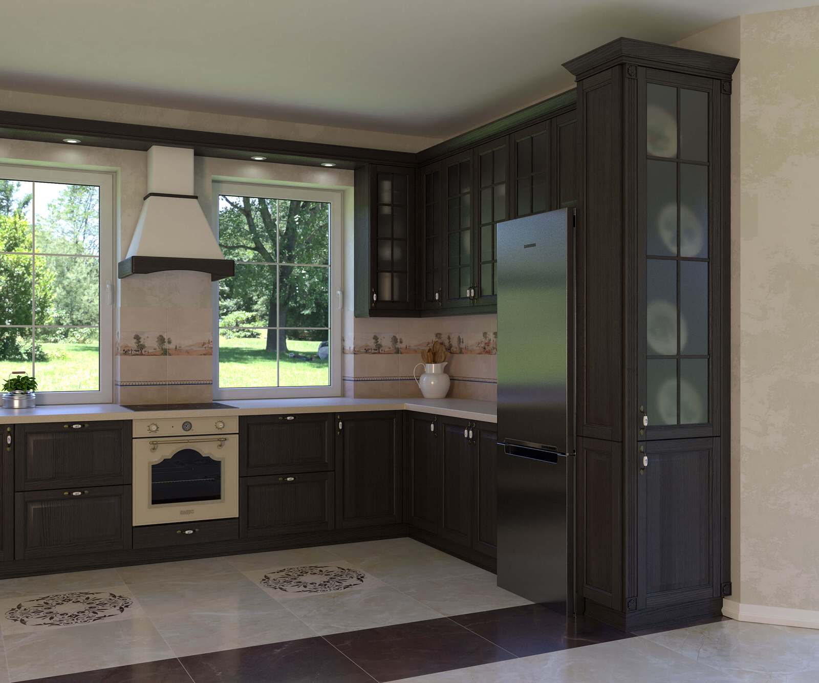 Кухня в загородном доме