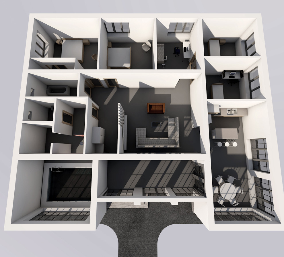 Обложка проекта: Проект 1-огоэтажного индивидуального жилого дома в г.Уфа