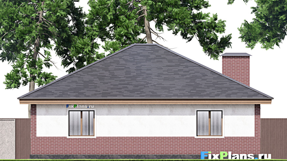 Проект одноэтажного дома 13х14м S126м2 F-13760