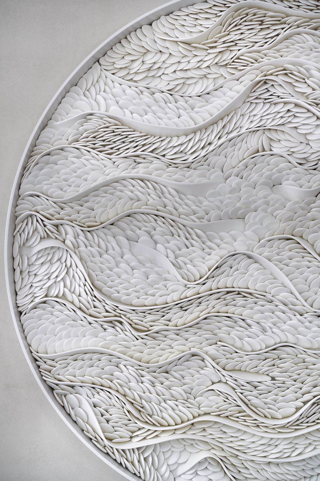 Обложка проекта: Панно из белой глины (арт-объект)