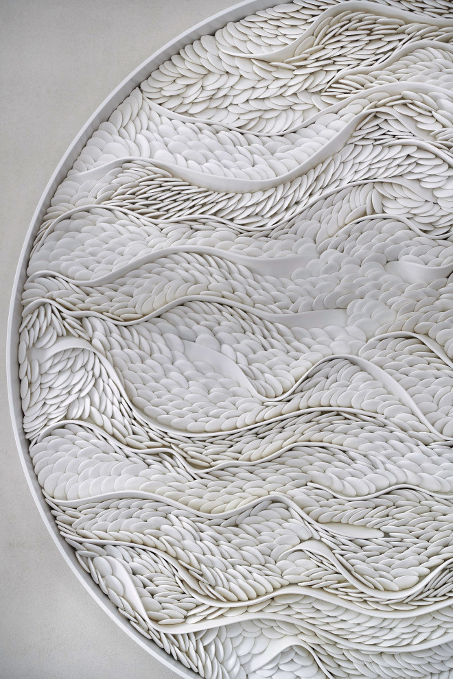 Обложка проекта: Панно из белой глины (арт-объект)