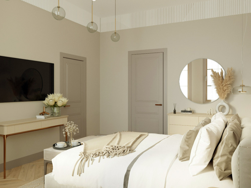 Спальня в загородном доме. Завидово. 250 м.кв.