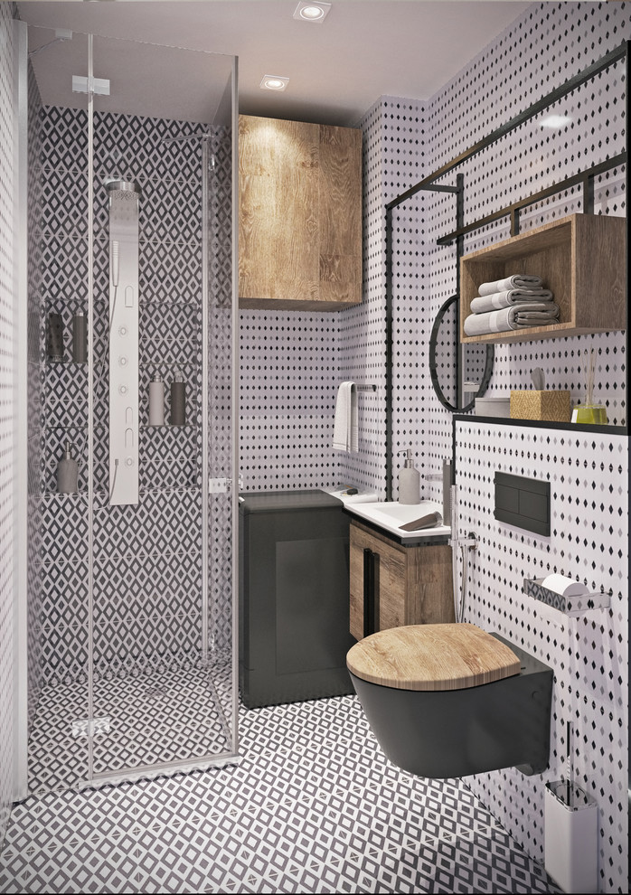 Обложка проекта: "Геометрия трансформации". Однокомнатная квартира для семьи из 3-х человек