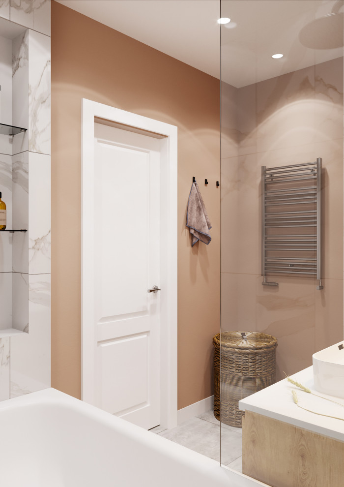 Проект квартиры "Пудра и шоколад"