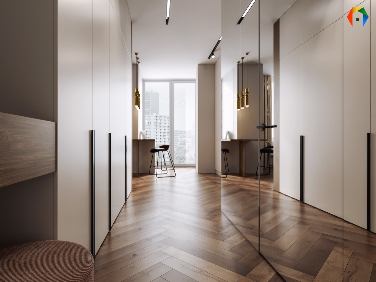 Веласкеса. Дизайн-проект с скрытой кухней