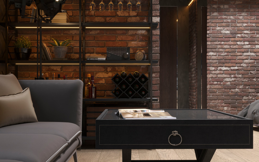 Спальная в брутальном стиле