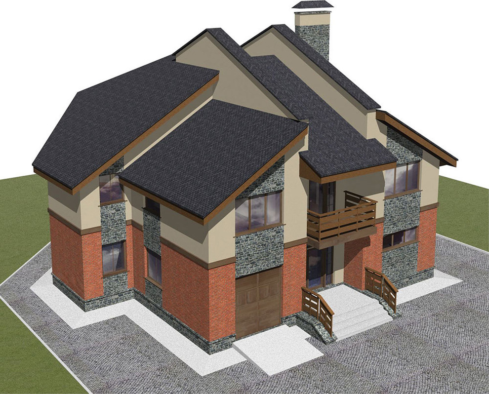 Обложка проекта: house in modern style