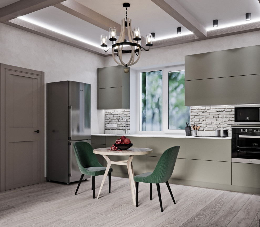 Обложка проекта: кухня гостиная 46 кв м