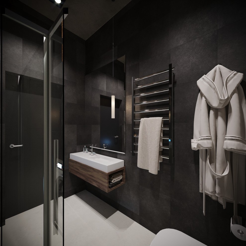 Интерьер квартиры в индустриальном стиле для холостяка