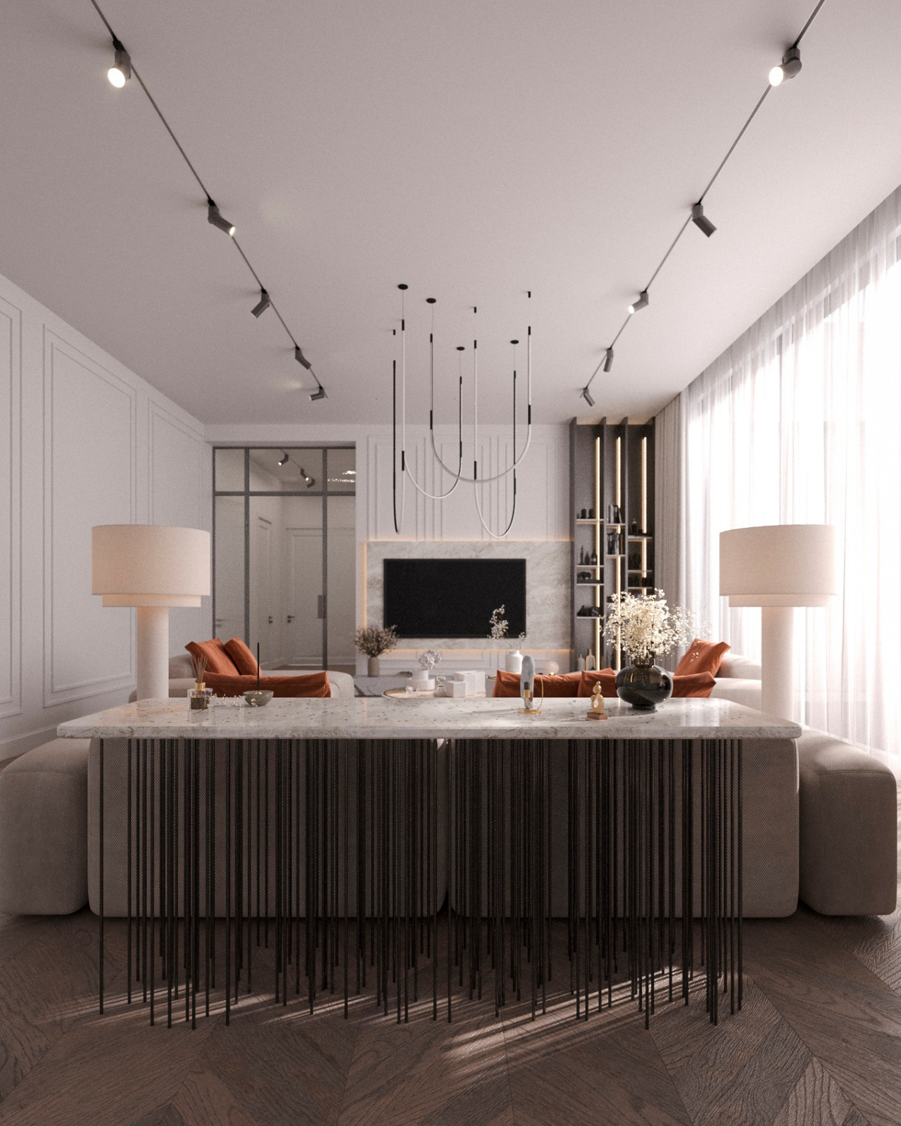 Гостиная в частном доме