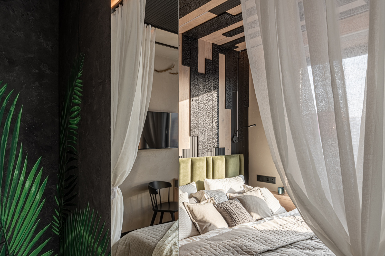 Спальня с видом на Бали