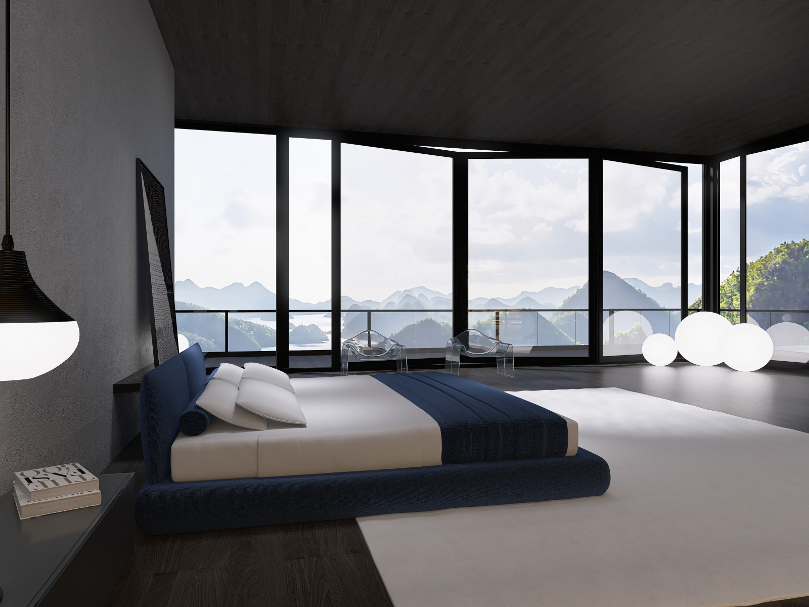 Спальня с атмосферой спокойствия интерьер мастер блока спальни с ванной