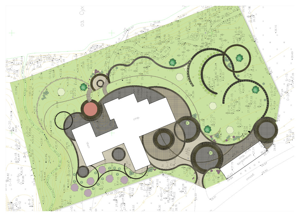 Генеральный план проекта благоустройства и озеления