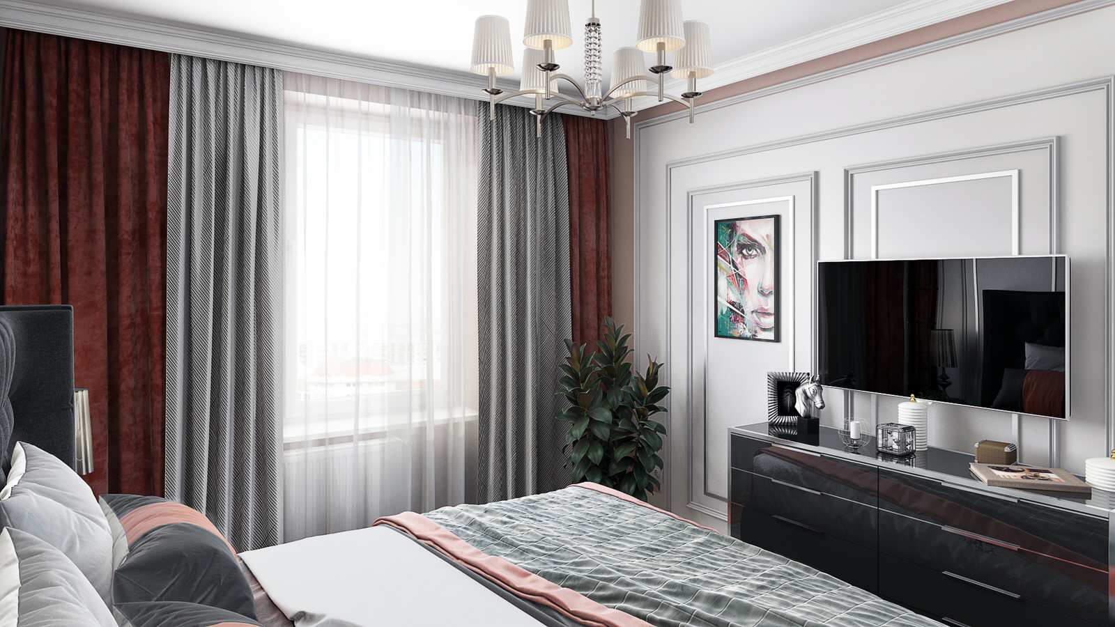 Интерьер квартиры в ЖК Wellton Park (95,7 кв.м.) "Палитра"