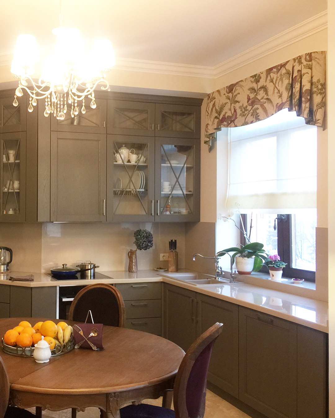 Массив из ясени и Шкаф из дуба