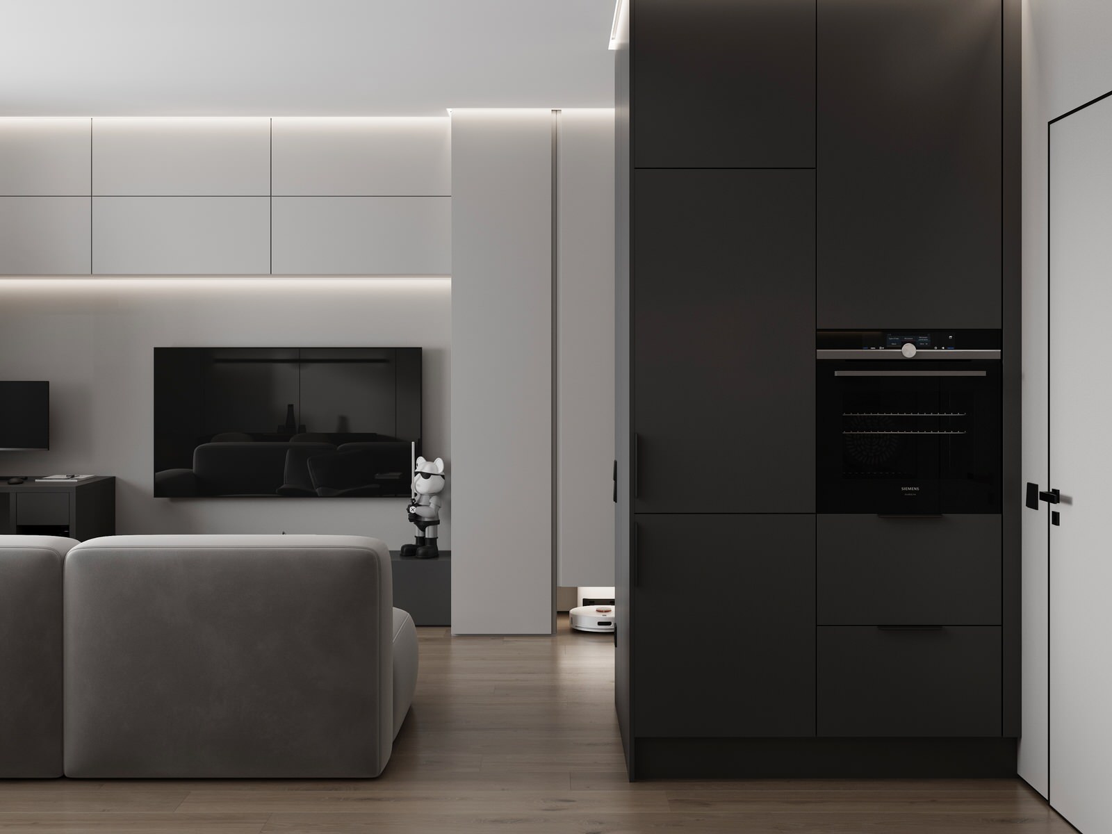 Студия в стиле минимализм ЖК Дом на Анри